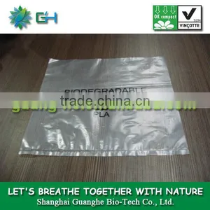 100% Biodegradable Food Packaging for Bread -PLA Material/ Non-toxic Disposable Packing Bag thumbnail-1
