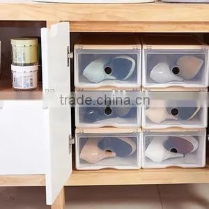 Wholesale Stock Small Order Plastic Transparent Shoes Storage Box thumbnail-5