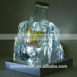 Custom LED Ice Block Illuminated Bottle Display thumbnail-1