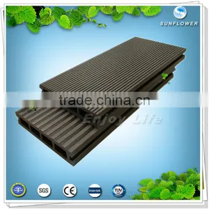 Recycled 100% and Eco-friendly Wood Plastic Composite Decking thumbnail-1