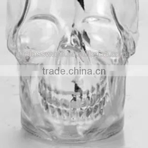 16oz Skull Shape ,juice Mug Glass Mason Jar With Lid thumbnail-2