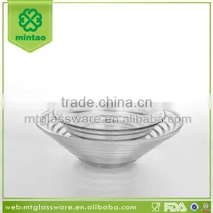Cheap Different Size of Machine Made Clear Glass Bowls thumbnail-1
