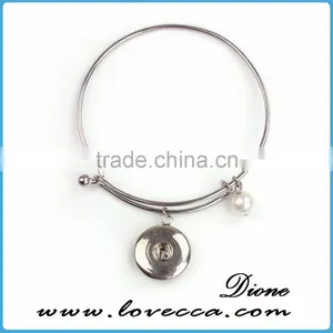 2016 New Designs Snap Jewelry Fashion Chain Design Snap Button Bracelet thumbnail-5