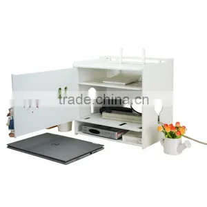 DIY PVC Multifunctional Flower Pattern Tidy Wires Power Cable Storage Organizer Box thumbnail-3