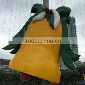Outdoor Fiberglass Christmas Bell Decoartion thumbnail-5