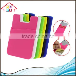 NBRSC Silicone 3m Sticker Smart Wallet Mobile Phone ID Credit Card Holder As Seen on TV thumbnail-4