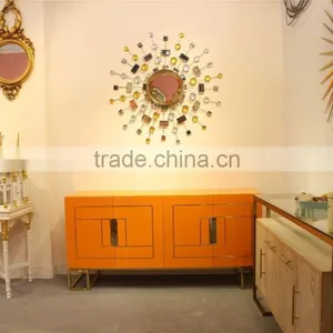 Stainless Steel Framed Wall Decorative Mirror In Hospitality Project thumbnail-2