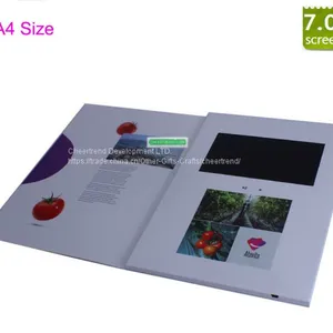 Most Thinnest A4 Brochure 4.3 Inch TFT Lcd Video Greeting Card, Lcd Video Cards, Video Brochure thumbnail-5