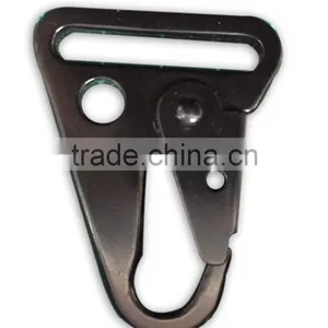 Steel Hook, 1-1/4" HK Snap Hooks, Gun Sling Hook, Snap Hook in Dull Black thumbnail-2