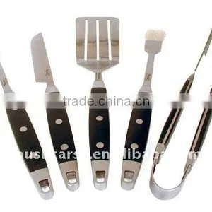 5 Piece Stainless Steel BBQ Tool Set/cooking Utensils Tool Set With POM Handle thumbnail-1