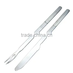 Wholesale Non-Stick BBQ Tool Stainless Steel BBQ Set BBQ Fork and Knife thumbnail-1