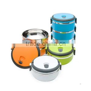 Round Stainless Steel and PP Material Food Container With Competitive Price thumbnail-1