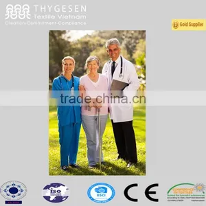 Long Sleeve 100% Cotton Doctor Uniforms White Lab Coat thumbnail-1