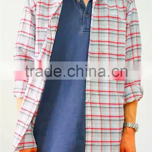 100% Cotton Yarn Dye Long Sleeve Shirt, Men Long Sleeve Shirt, Spring/fall Shirt thumbnail-1