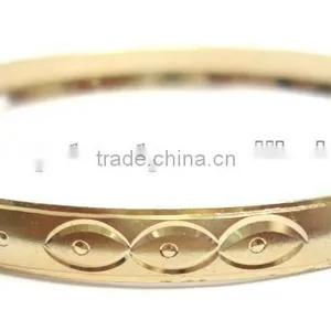 6 mm Gold Plated Bangles,Yellow Gold Bangles,Three Tone Bangles.White Gold Bangles. thumbnail-1