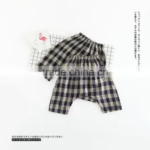 Cotton Mix Linen Fabric Harem Pants Wholesale Boutique Children Clothing Trouser thumbnail-1