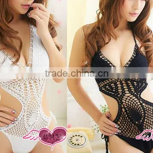 Sexy Hot One Piece Swimsuit Push Up Bikini Hollow Crochet Knitting Bikini thumbnail-1