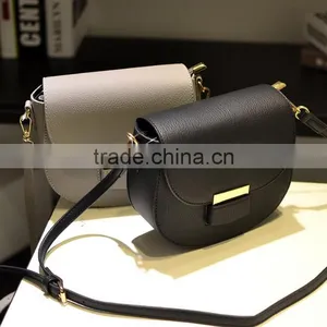 Zm50149b Europe Simple Pure Color Women Shoulder Bag pu Leather Lady Bags thumbnail-1