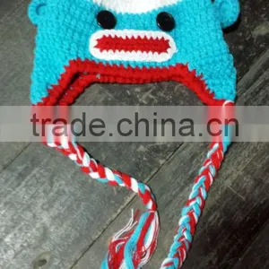 Chirstmas Handmade Owl Crochet Hat Baby Boy/Girl Crochet Animal Beanie Hat Cute Baby Crochet Hat Sock Hat thumbnail-1