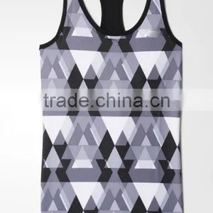 High Quality Body Building Sleevelesss Training Singlet Women Tank Top Yoga thumbnail-3