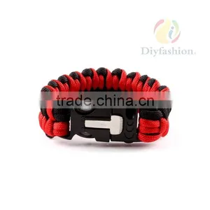 Fashion Best Paracord Bracelet With Paracord Charm Metal Buckle PC6012-9 thumbnail-3