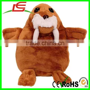 3 in One Quick Flip Reversible Plush Toy Turtle Dolphin Walrus Pop Out Pets Ocean thumbnail-4