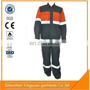 Men's Oil Refinery Flame Retardant Oil Resistant Safaty Work Wear With FR Reflector thumbnail-1