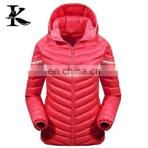 Fashion Outdoor Red Reflective Winter Snowsuit Warm Down Jacket for Ladis thumbnail-1