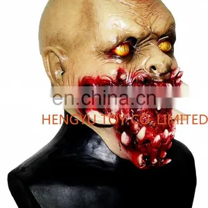 Scary Vampire Halloween 2 Movie Theme Mask Horror Latex Zombies Costumes thumbnail-2