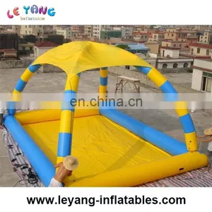 Inflatable Swimming Pool With Tent Above Ground Pool Kids Toys thumbnail-3