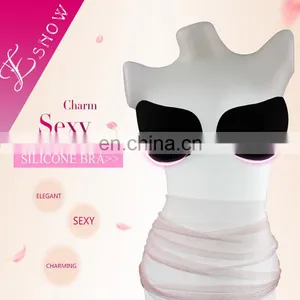 ES6616 China Wholesale Fashion and Sexy Adhesive Invisible Silicone Bra for Swimwear thumbnail-1