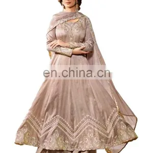 Stylish Casual Party Wear Anarkali Style Long Suits 2017 (Semi-Stitched) thumbnail-1