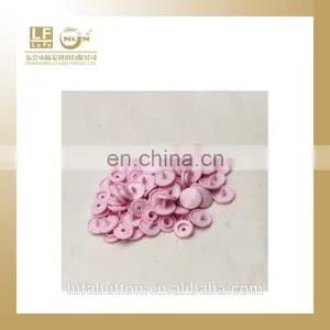 1010 Pink Plastic Snap Studs for Baby Clothes thumbnail-1
