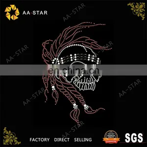 New Design Skull Fashion Heat Transfers Strass Motif thumbnail-1