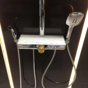 2019 New FOSHAN CHINA Supplier Ating AT-H001 4functions Bathroom Shower Sets Rainfall Shower thumbnail-2