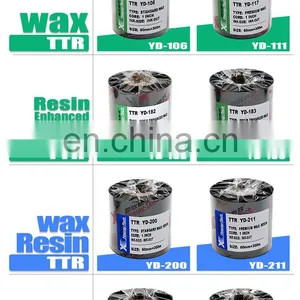 Xinxiang 2017 Red Black Yellow Copper Color White Wax Resin TTR Thermal Transfer Wax/resin Ribbon thumbnail-5