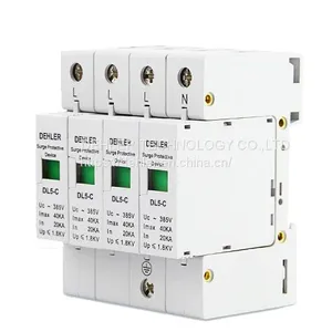 SPD Home Lightning Protection Surge Protector 40ka-4p Communication Signal Lightning Protection thumbnail-1