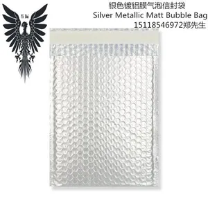 Silver Metallic Matt Bubble Bag thumbnail-1