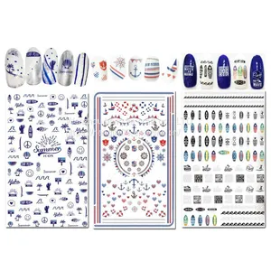 Summer Nail Decals Stickers, More Than 1000 Pieces of Adhesive Head DIY Nail Art Design Templates thumbnail-3