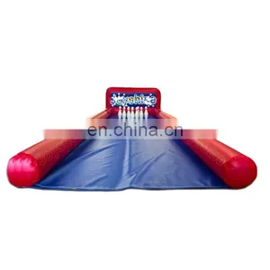 Custom 5m Giant Inflatable Bowling Lanes Equipment Factory Prices Human Sized Bowling Lane Alley Set Game For Sale thumbnail-4