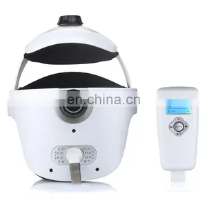 Homse Use Automatic Air Pressure Head Massage Helmet Dual Vibrating Electric Head Massager thumbnail-2