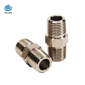 Stainless Steel 304/Alloy Steel Gas Oil NPT /BSPT Threaded Hex Pipe Nipple thumbnail-1