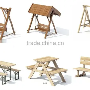 FAVORITE WOODEN FURNITURE - Garden Set Swing and Bench - Set Garden Swing and Bench - Acacia Furniture Swing and Bench thumbnail-1