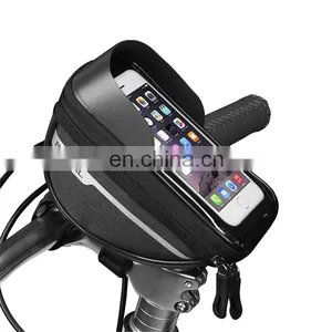 Large Capacity New Convenient Waterproof Front Frame Seat Storage Handles Mobile Phone Buttons Touch Screen Bicycle Front Bag thumbnail-1