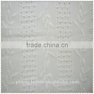 Embroidered Cotton Voile Fabric for Garment thumbnail-1