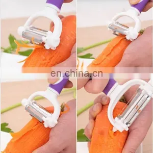 High Quality Plastic Handle Three Blade Peeler thumbnail-3