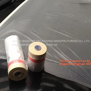 Pre-taped Masking Film, Drop Cloth, Masker Roll for Car Paint, Plasti Dip Masking, Auto Paint Ove thumbnail-2