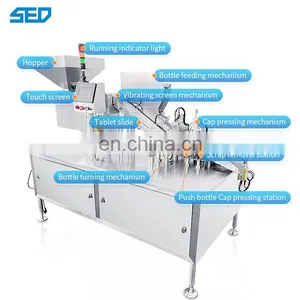 Effervescent Tablet Tube Filling Sealing Capping Machine thumbnail-3