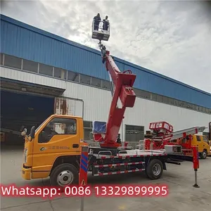 HOT SALE! JMC Brand Diesel 21m Telescopic Type Aerial Working Platform Truck thumbnail-3