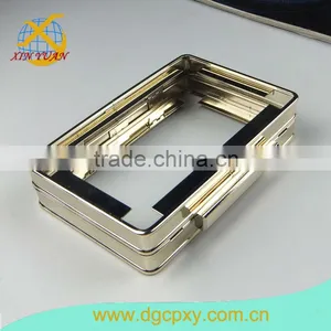 6.3 Inch High Quality Light Gold Color Kiss Lock Metal Bags Frame,Wholesales Coin Purse Frame In China thumbnail-1